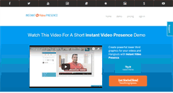 Desktop Screenshot of instantvideopresence.com