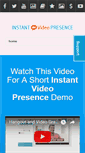Mobile Screenshot of instantvideopresence.com