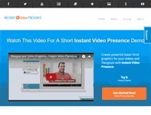 Tablet Screenshot of instantvideopresence.com